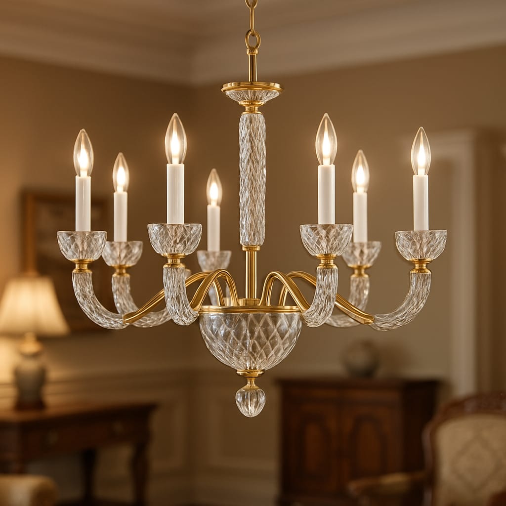 Trojan Caron Modern Ceiling Chandelier | Shadeless LED Light Fixture