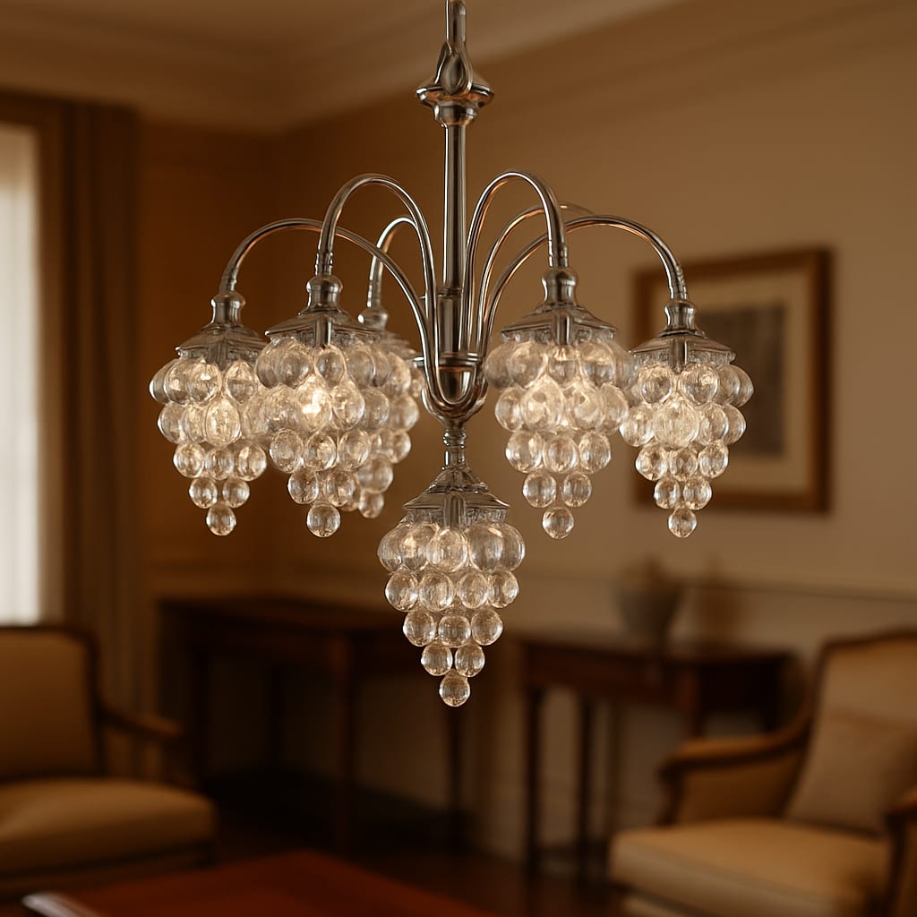 Grape Design Glass Chandelier - Unique & Elegant Lighting