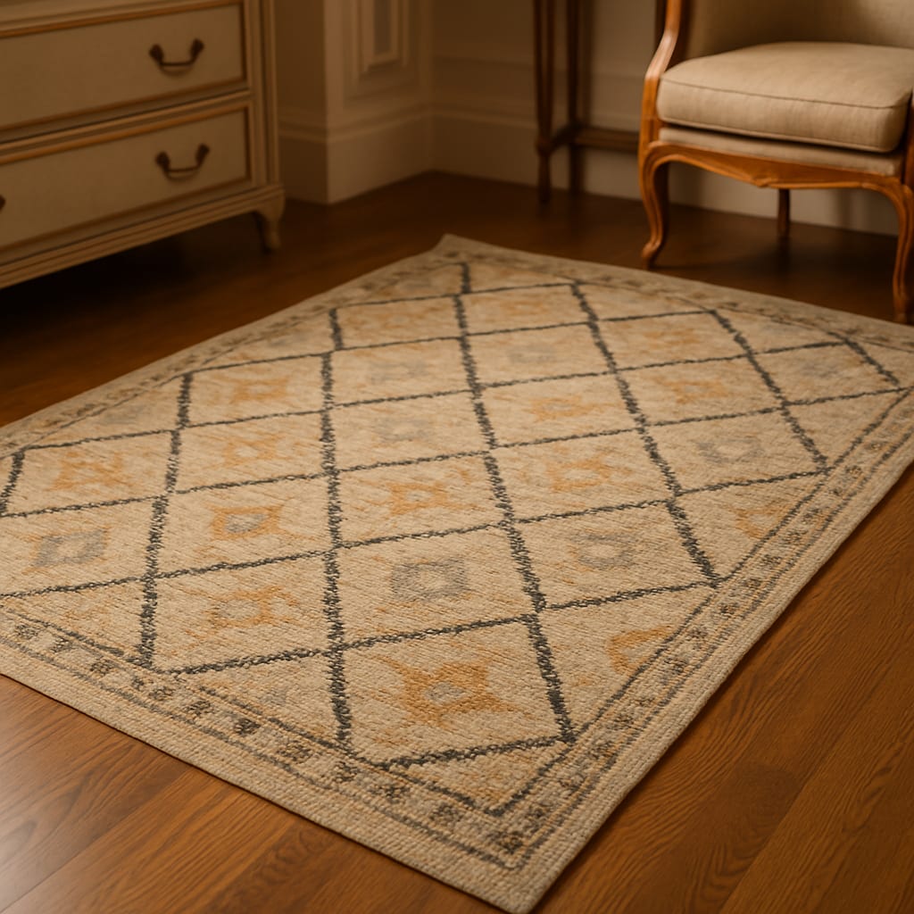 Louis De Poortere Rug, Structures Caravan 2099, Berber design
